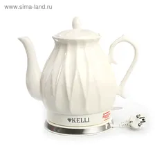 Чайник электрический KELLI KL-1341, 2 л, 2200 Вт, белый