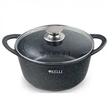 Kelli KL-4079-24 Кастрюля с мраморным покрытием 5.5л Kelli
