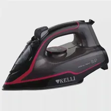 Утюг Kelli KL-1646, черный/розовый