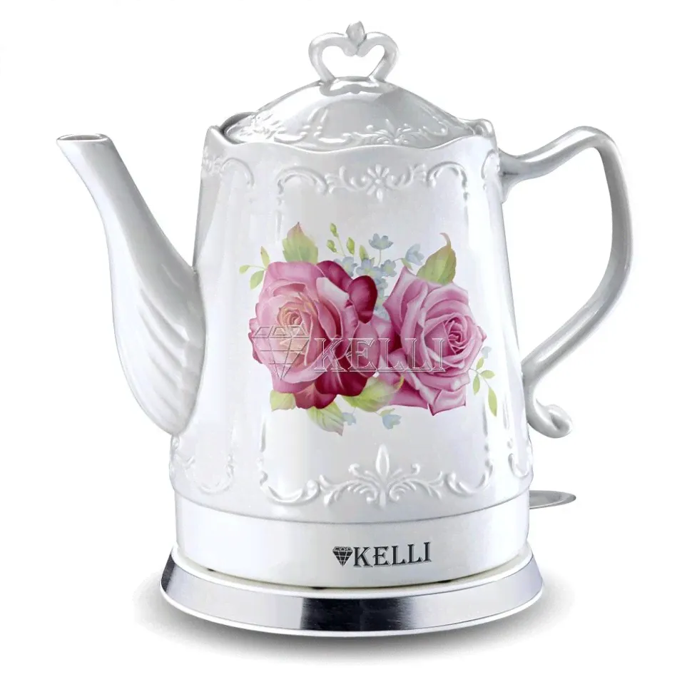 Чайник электрический керамический KELLI KL-1339-0