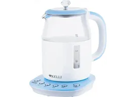 Электрочайник Kelli KL-1373 бело-голубой
