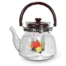 Заварочный чайник Kelli KL-3004 стекло 2,2л (12) оптом