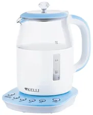 Чайник Kelli KL-1373, бело-голубой в Москве