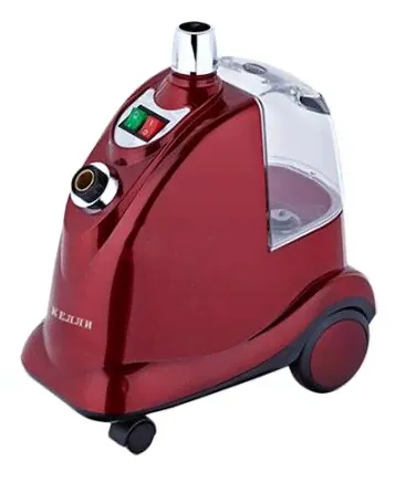 Kelli Отпариватель Kelli KL-9, 3л 2500Вт Красный пароочиститель в Красноярск-2