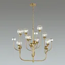 4785/8 HALL ODL21 459 золото/серебрист./металл//стекло Люстра E14 8*40W KELLI Odeon Light 4785/8